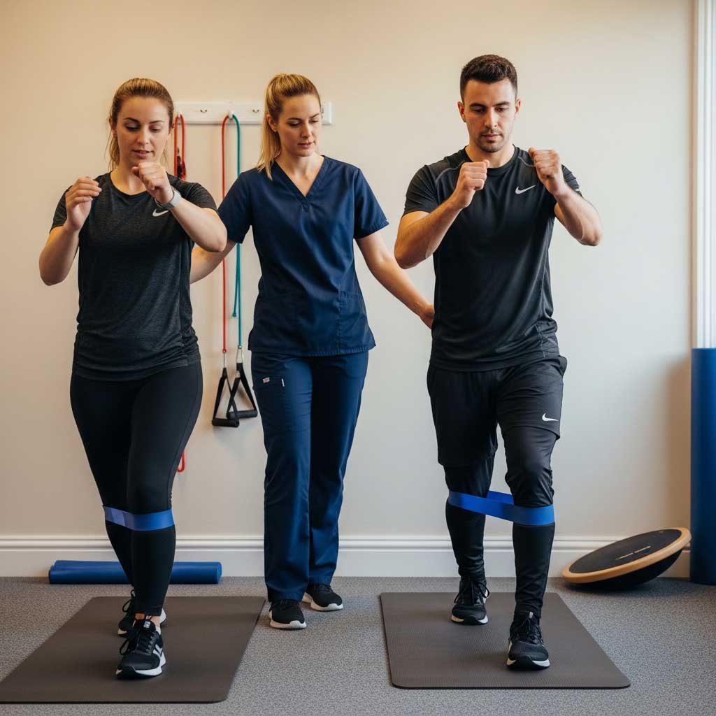 Sports massage session