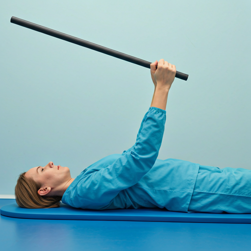 Patient doing rehabilitation exercises