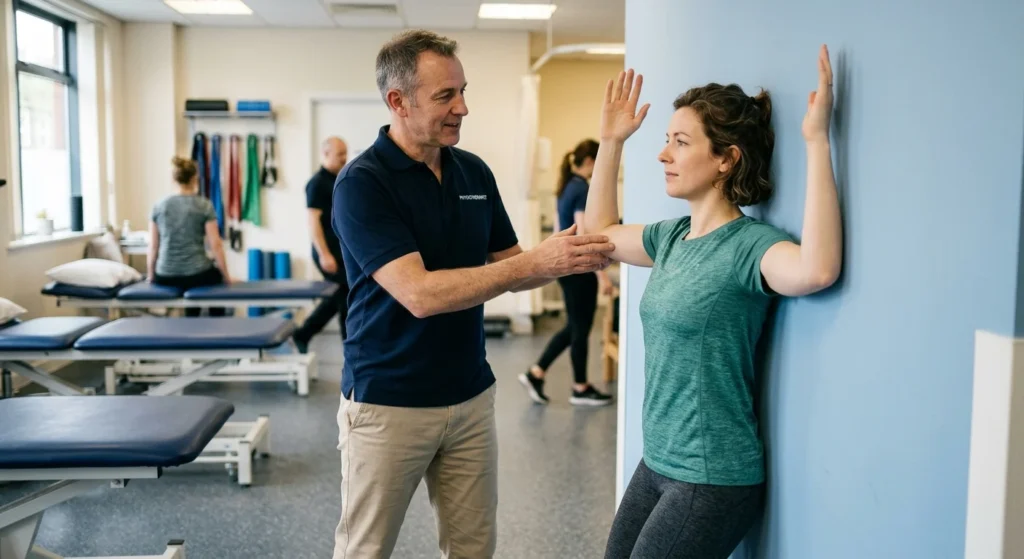 Frozen Shoulder Exercises: Safe Mobility and Rehab Guide supporting blog image