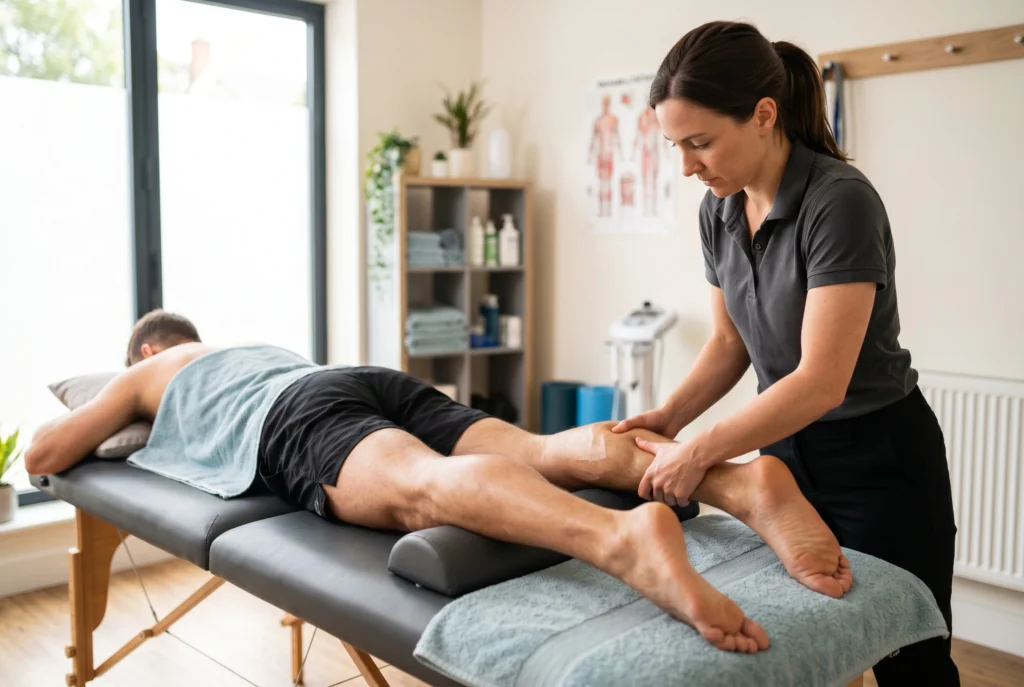 Sports massage session